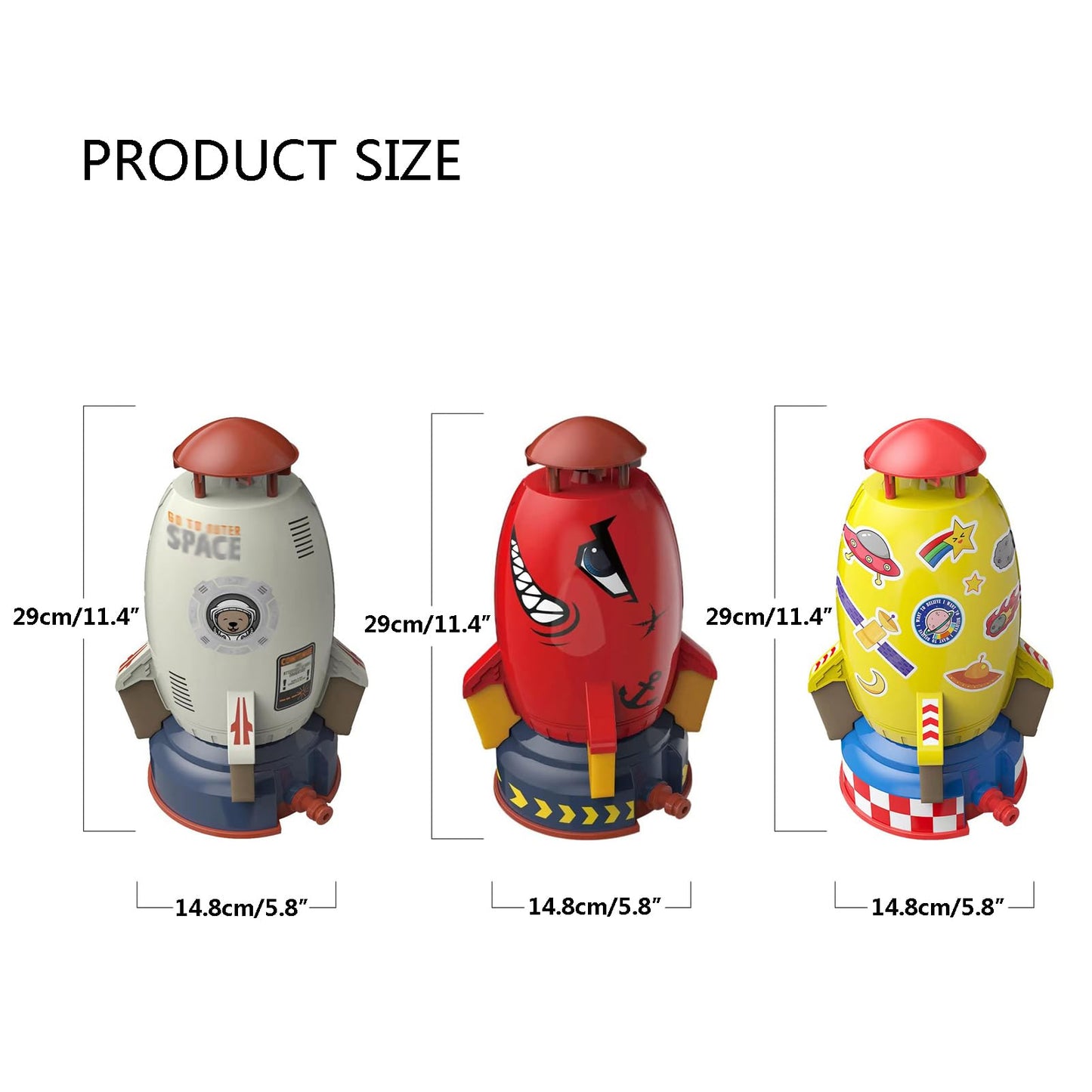 Colorful Water Spray Rocket