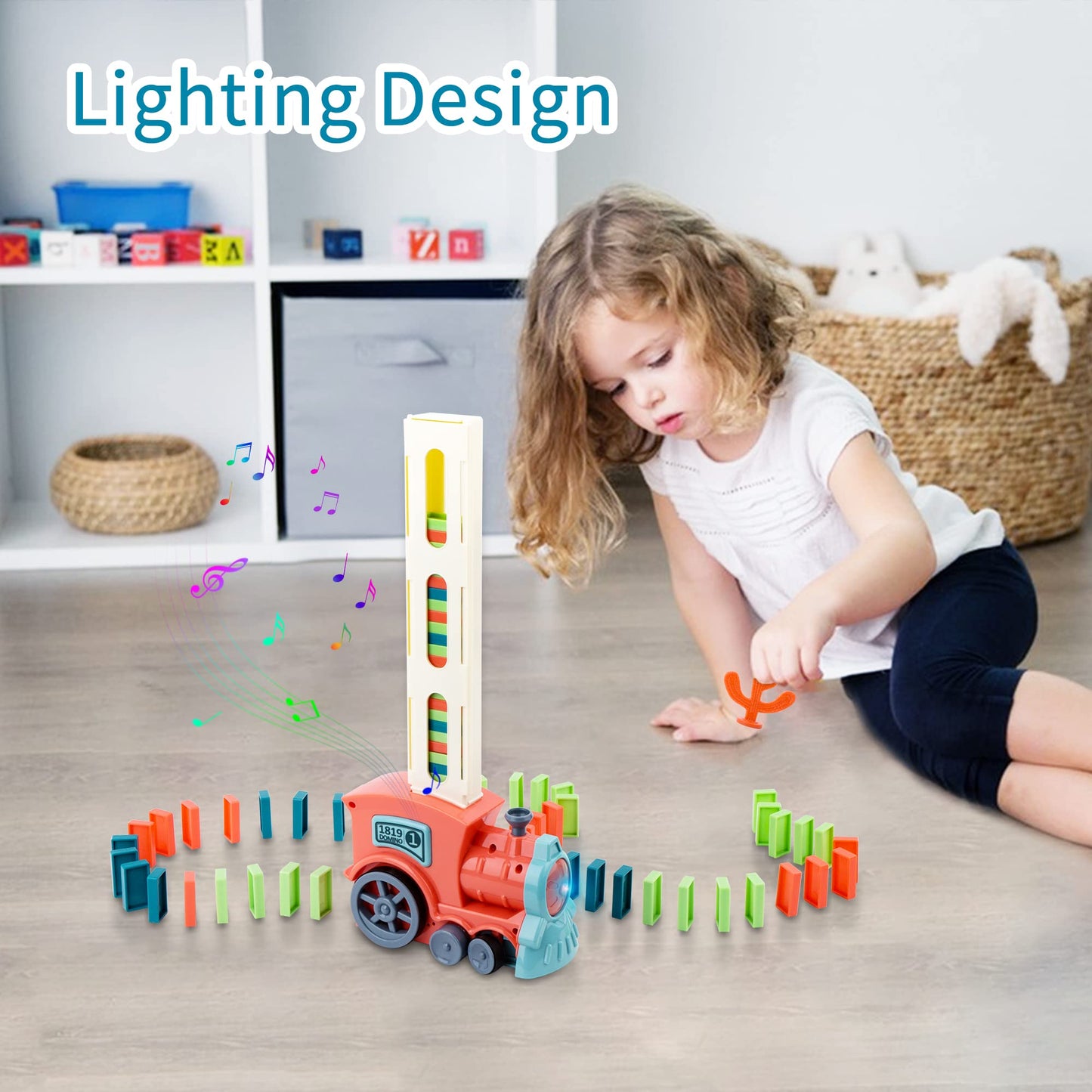 Domino Train Set for Kids