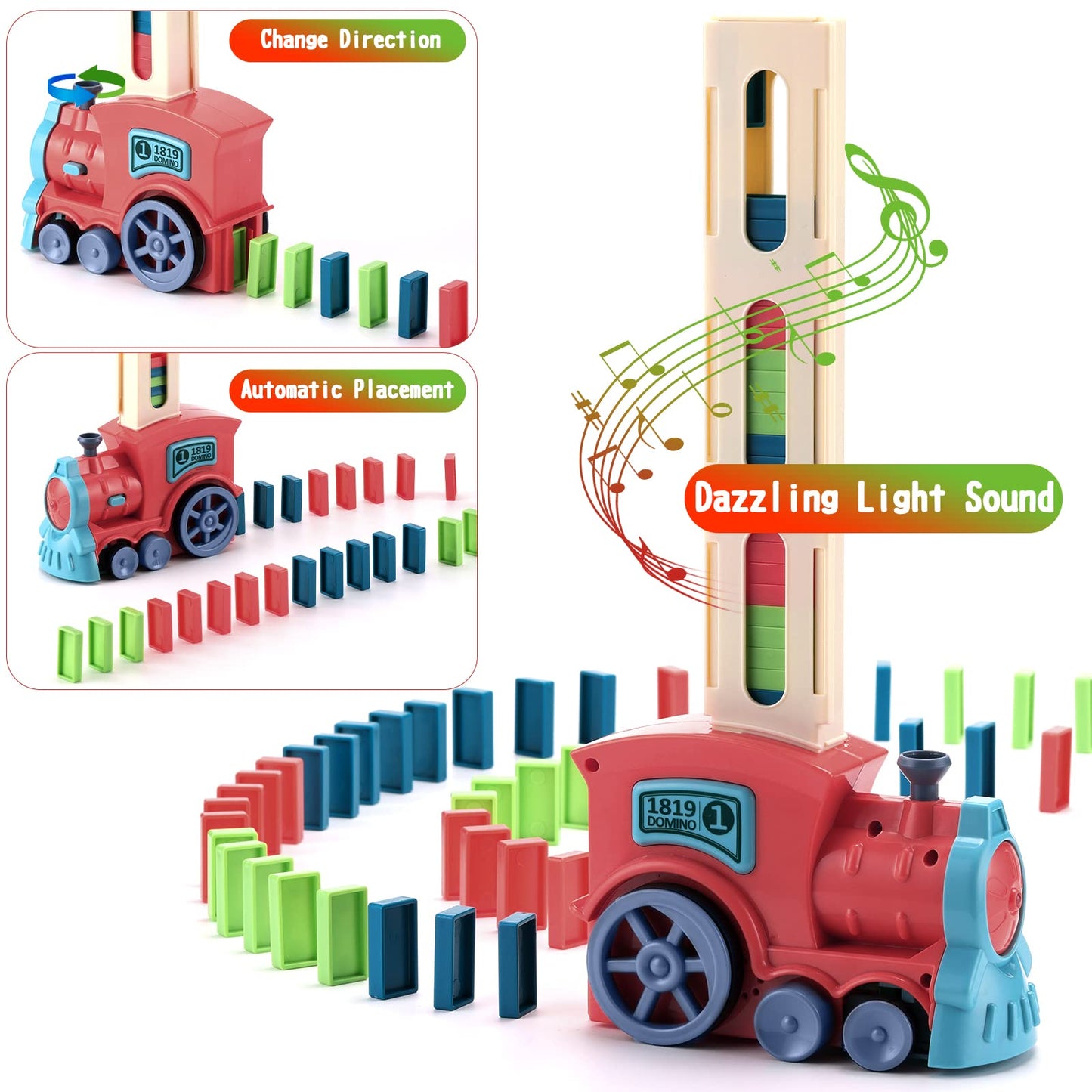 Domino Train Set for Kids