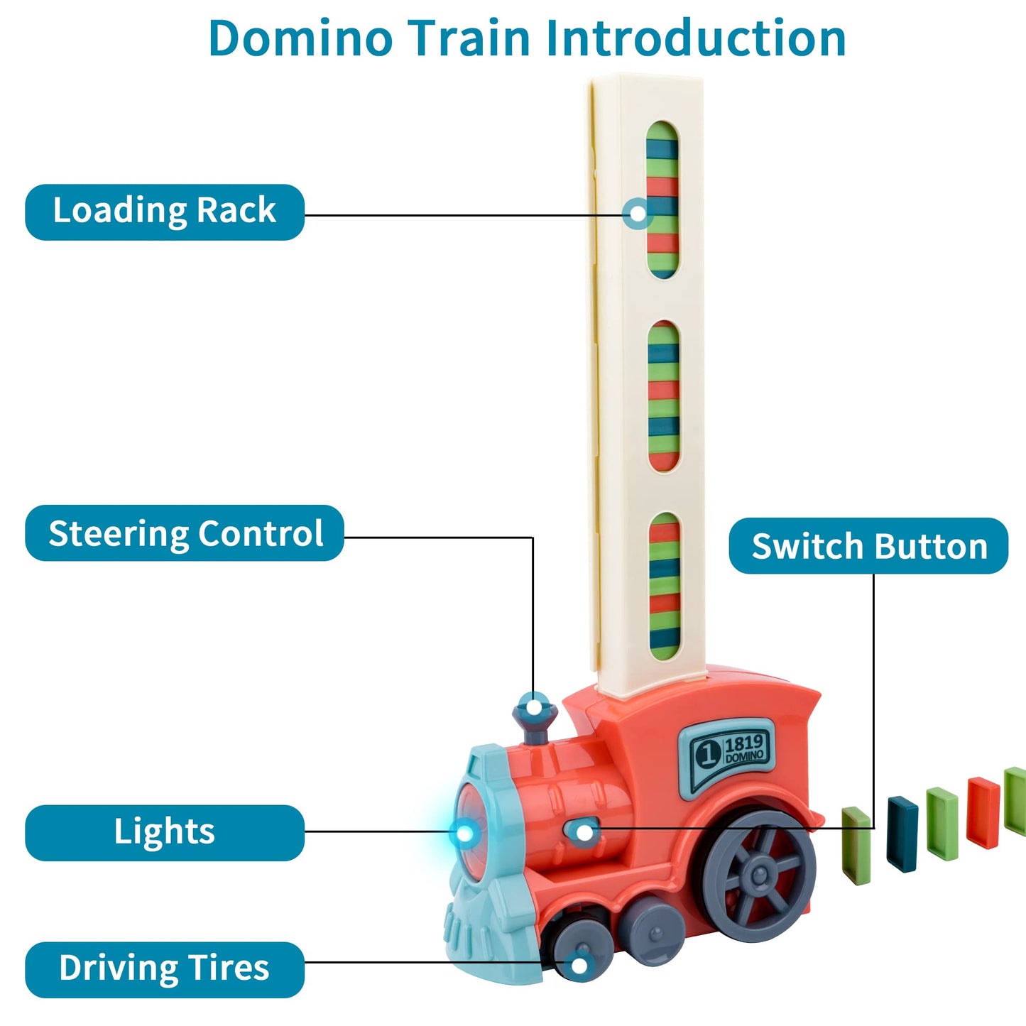 Domino Train Set for Kids