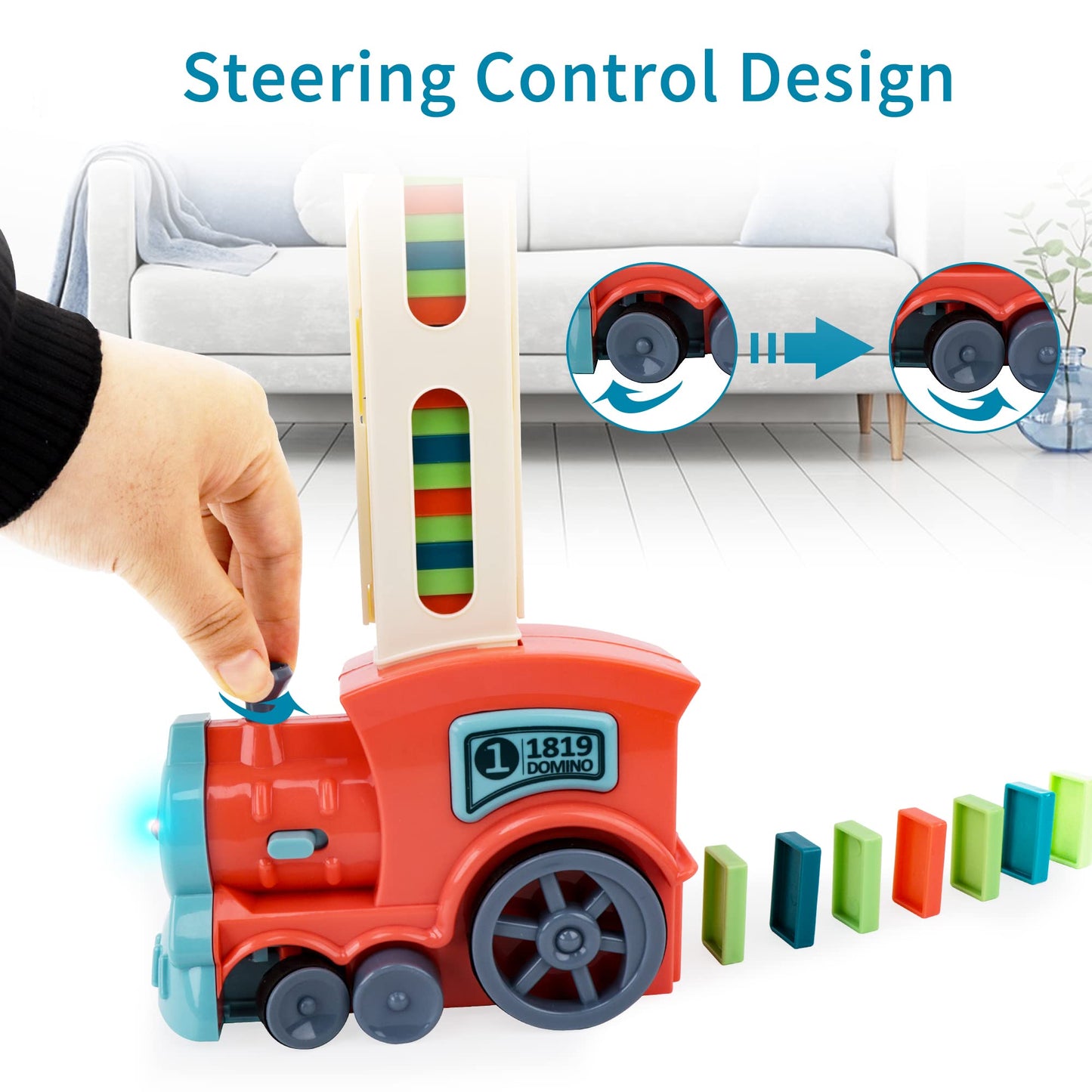 Domino Train Set for Kids
