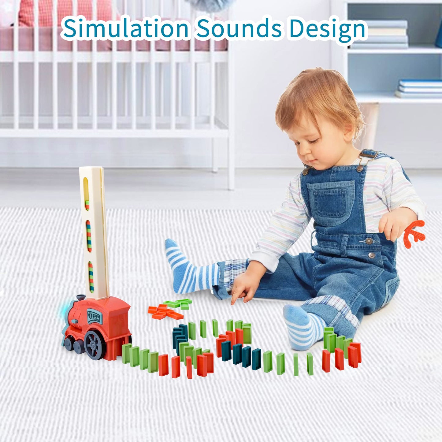 Domino Train Set for Kids